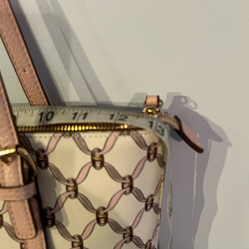Anne Klein tote bag purse pink white gold clean - Picture 12 of 13